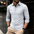Roberto Russo Long Sleeve Button Up Shirt Ash & Harbor