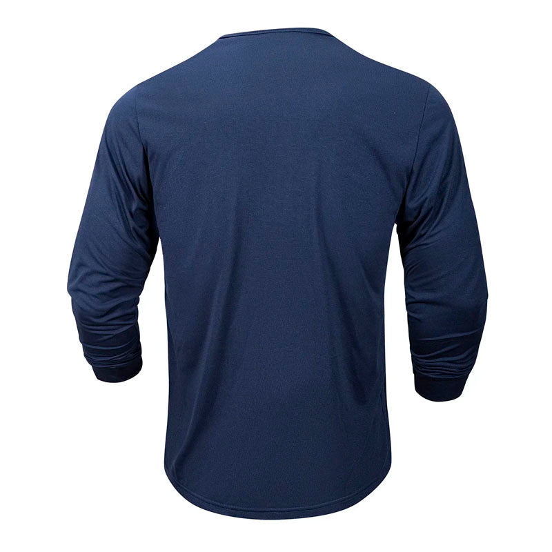 Roberto Russo Long Sleeve Henley Shirt Ash & Harbor