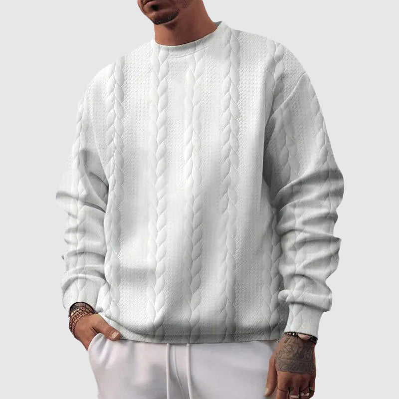 Roberto Russo Loose Jacquard Sweatshirt Ash & Harbor