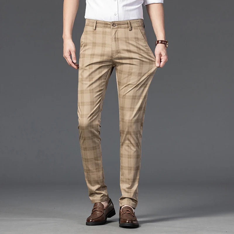 Roberto Russo Marston Plaid Pants Ash & Harbor