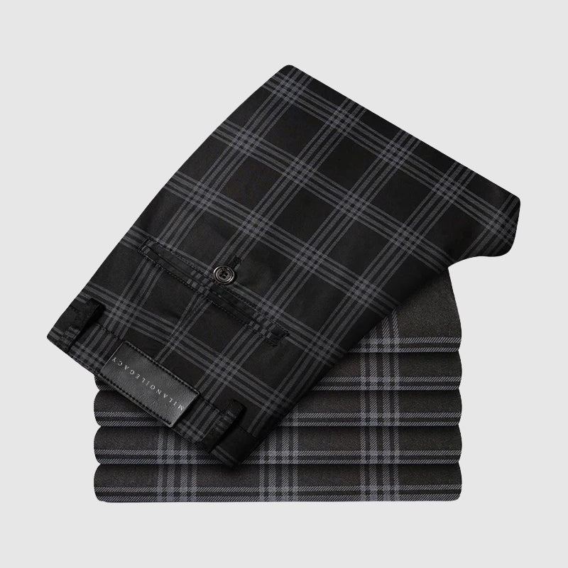 Roberto Russo Marston Plaid Pants Ash & Harbor