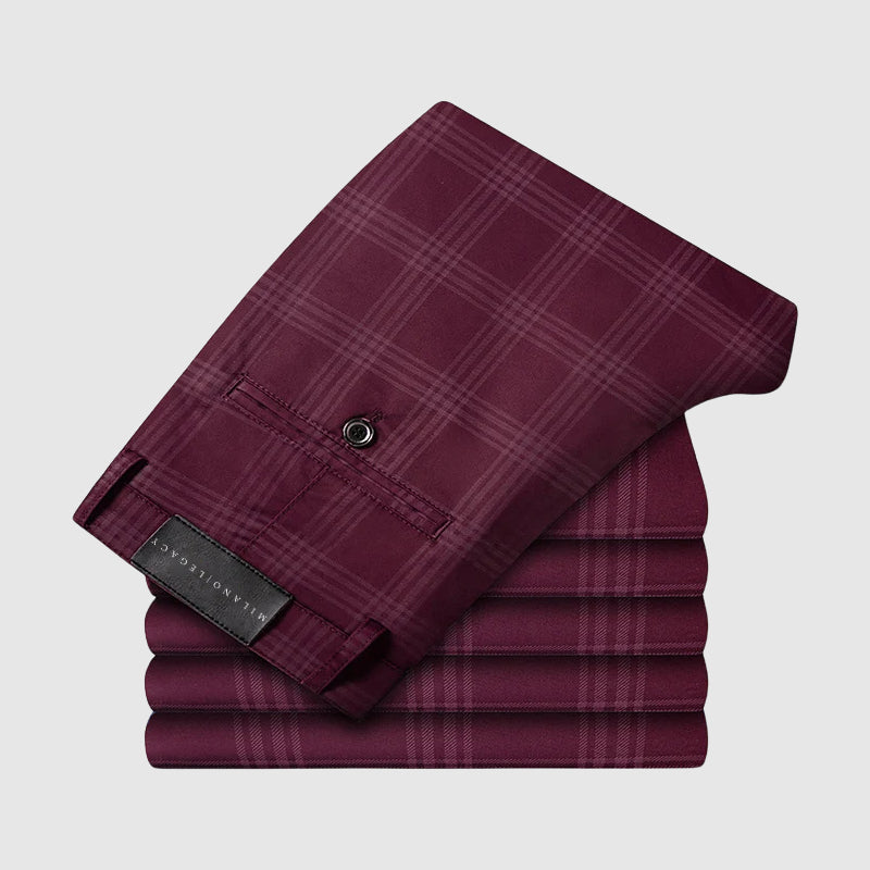 Roberto Russo Marston Plaid Pants Ash & Harbor