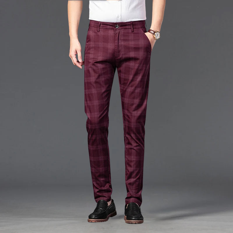 Roberto Russo Marston Plaid Pants Ash & Harbor