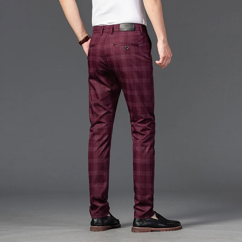 Roberto Russo Marston Plaid Pants Ash & Harbor