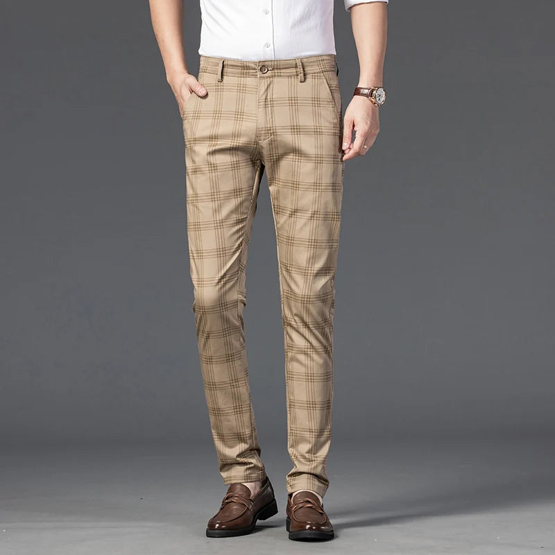 Roberto Russo Marston Plaid Pants Ash & Harbor