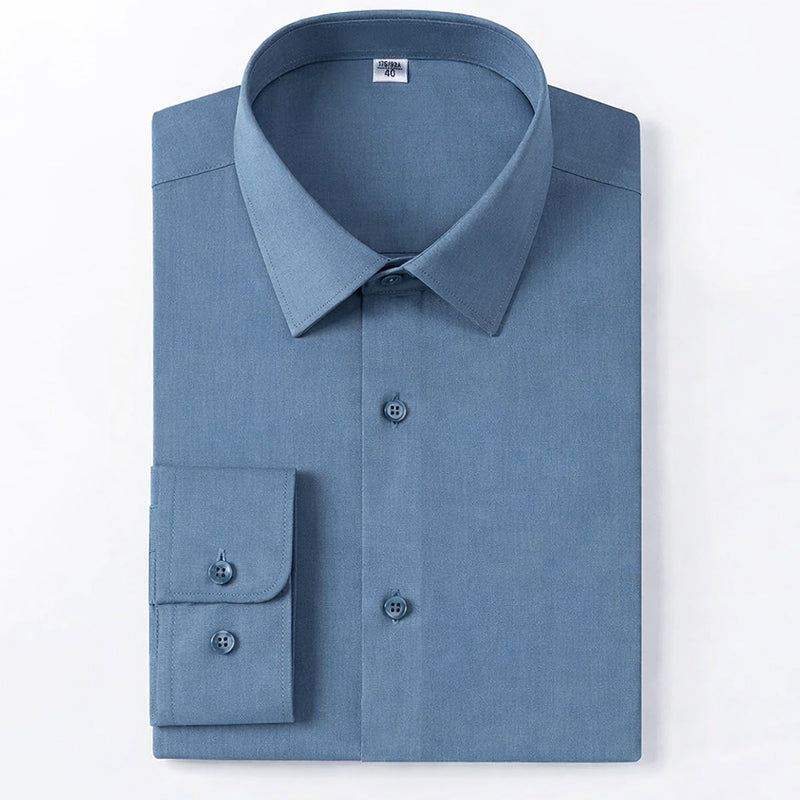 Roberto Russo Modal Button-Up Dress Shirt Ash & Harbor