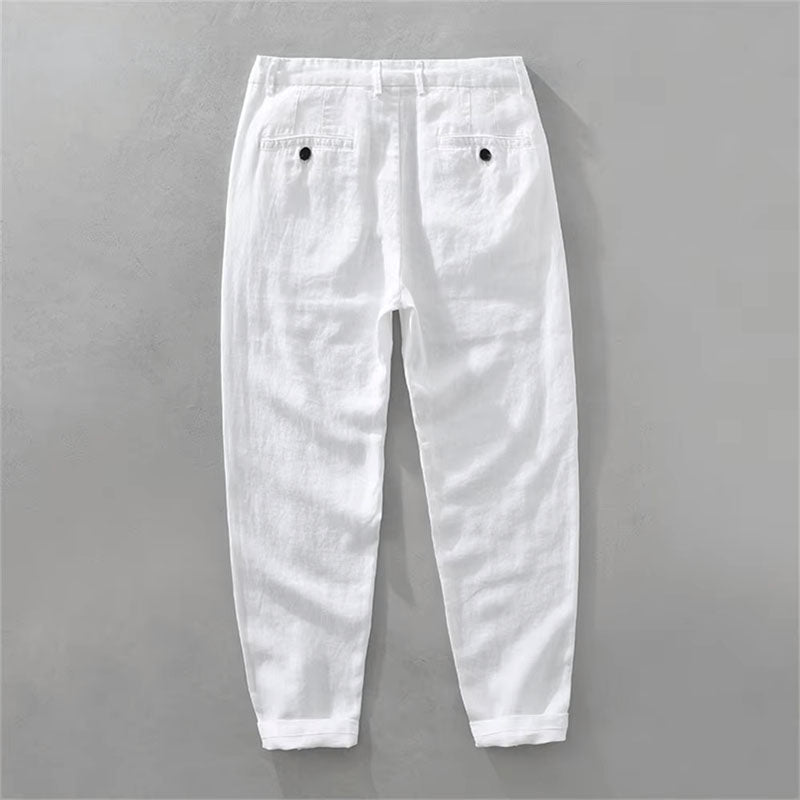 Roberto Russo Pozzuoli Linen Pants Ash & Harbor
