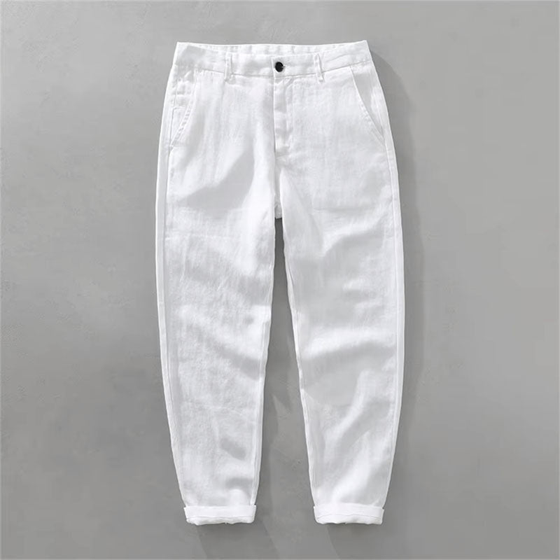 Roberto Russo Pozzuoli Linen Pants Ash & Harbor