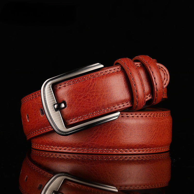 Roberto Russo Trevico Leather Belt Ash & Harbor