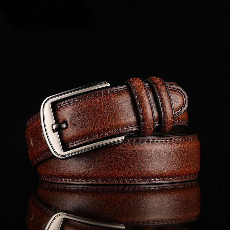 Roberto Russo Trevico Leather Belt Ash & Harbor