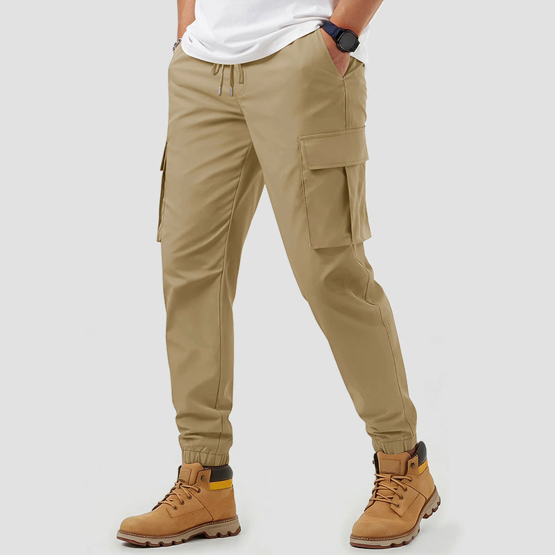 Roberto Russo Water-Repellent Hiking Cargo Pants Ash & Harbor