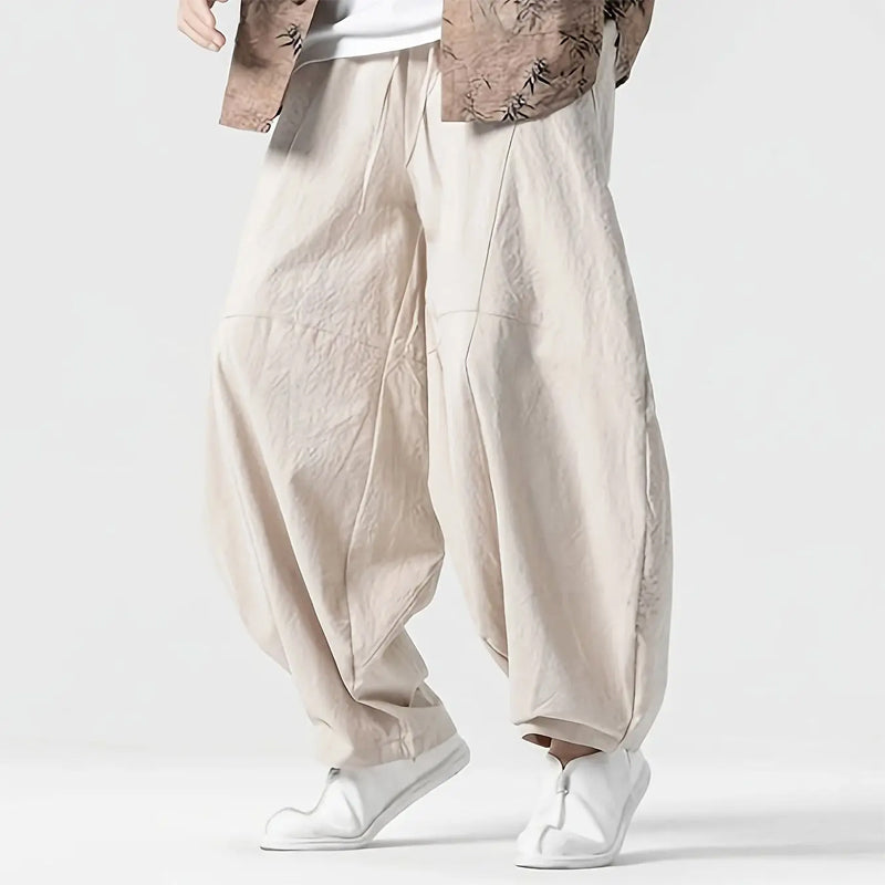 Roberto Russo Loose-Fit Cotton Harem Pants Ash & Harbor