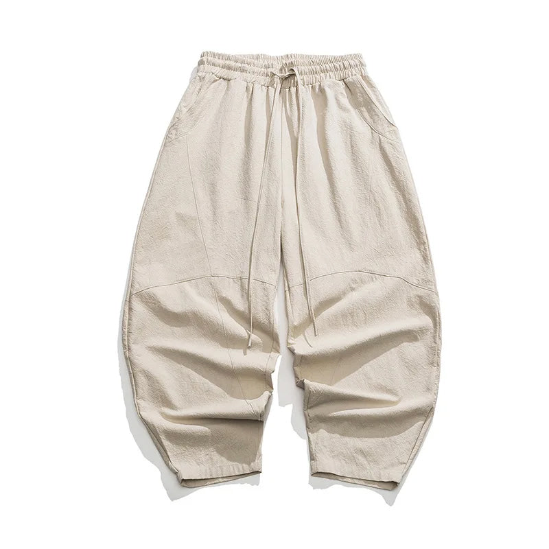 Roberto Russo Loose-Fit Cotton Harem Pants Ash & Harbor