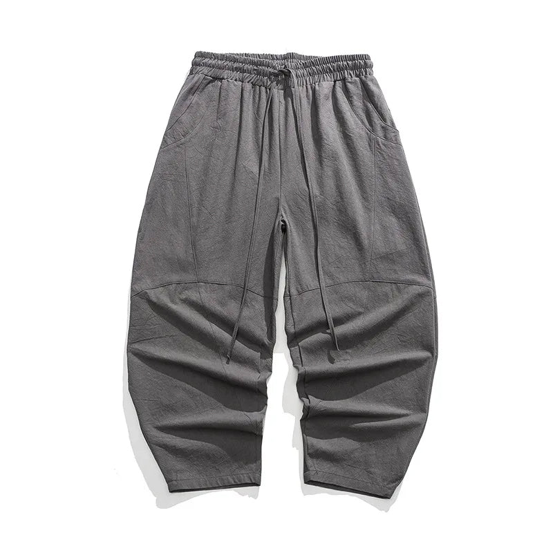 Roberto Russo Loose-Fit Cotton Harem Pants Ash & Harbor
