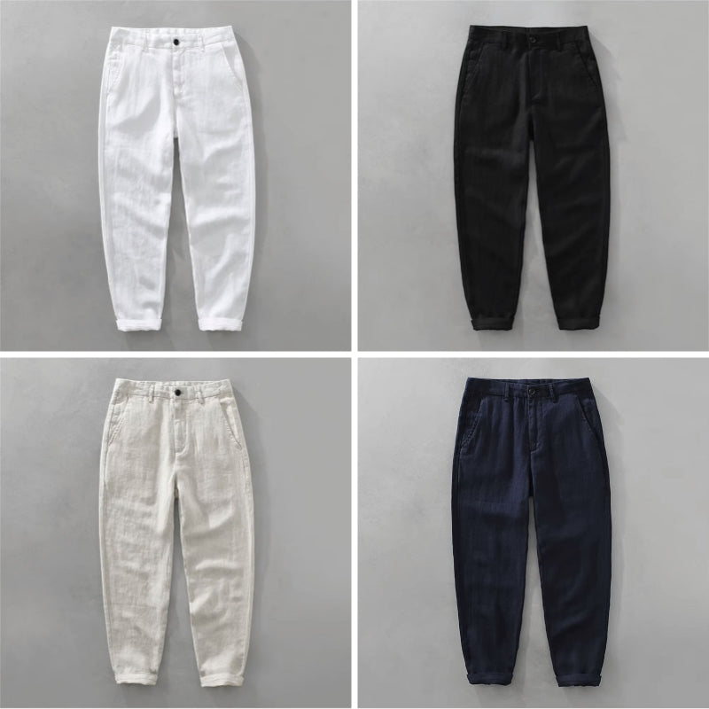 Roberto Russo Pozzuoli Linen Pants Ash & Harbor