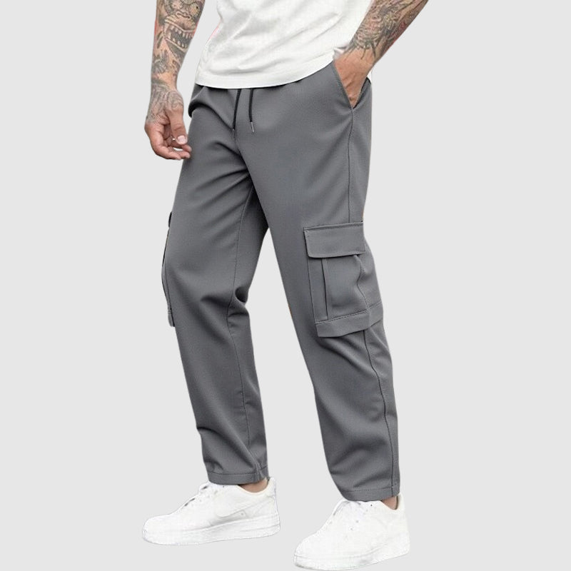 Theodore Willow Bluefield Cargo Trousers Ash & Harbor