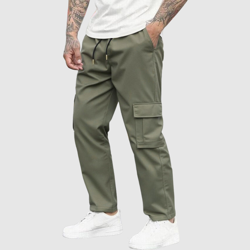 Theodore Willow Bluefield Cargo Trousers Ash & Harbor