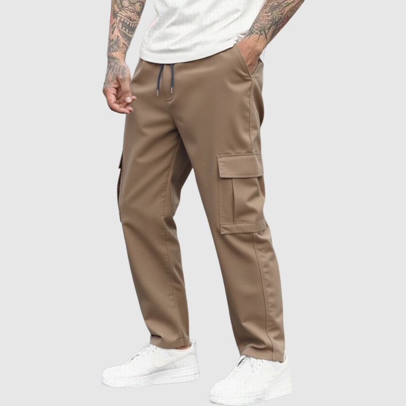 Theodore Willow Bluefield Cargo Trousers Ash & Harbor