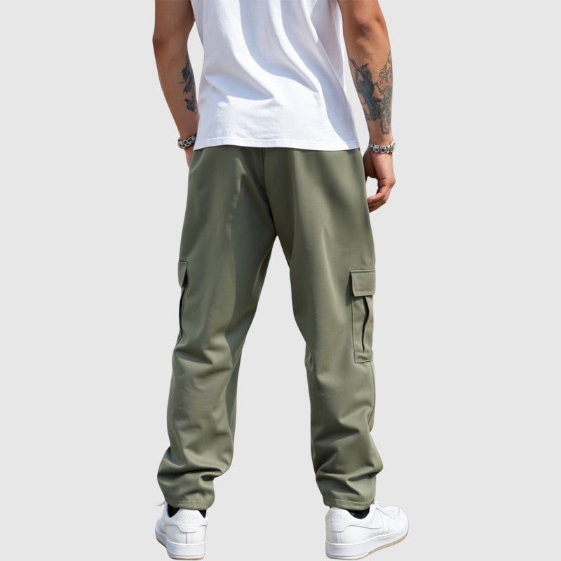 Theodore Willow Bluefield Cargo Trousers Ash & Harbor