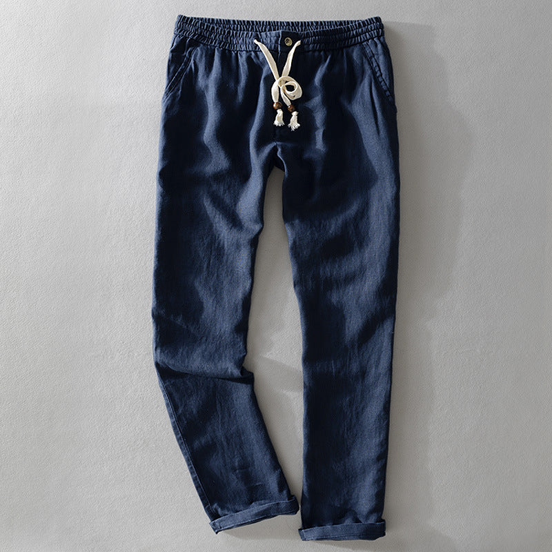 Theodore Willow Casual Linen Pants Ash & Harbor