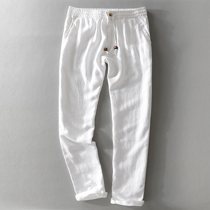 Theodore Willow Casual Linen Pants Ash & Harbor