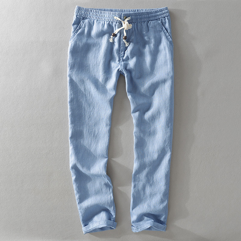 Theodore Willow Casual Linen Pants Ash & Harbor