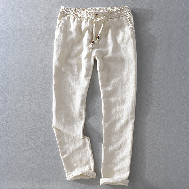 Theodore Willow Casual Linen Pants Ash & Harbor