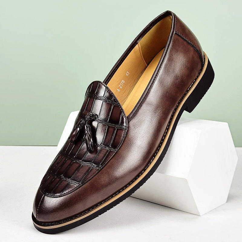 Theodore Willow Elegant Tassel Loafers Ash & Harbor