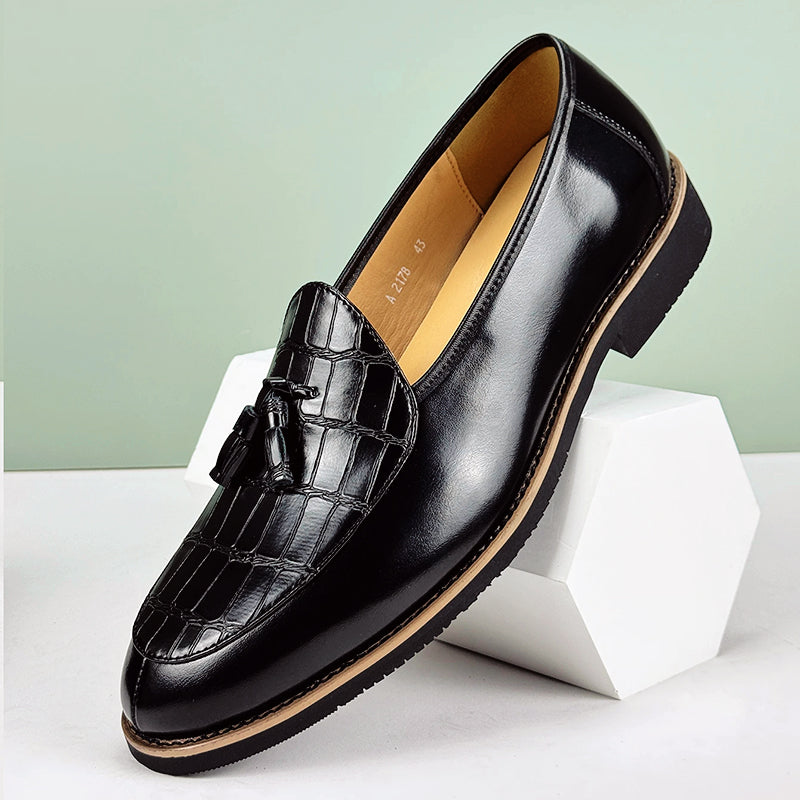 Theodore Willow Elegant Tassel Loafers Ash & Harbor