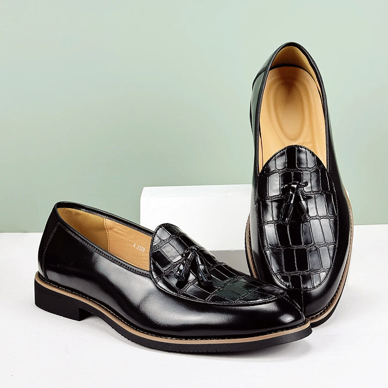 Theodore Willow Elegant Tassel Loafers Ash & Harbor