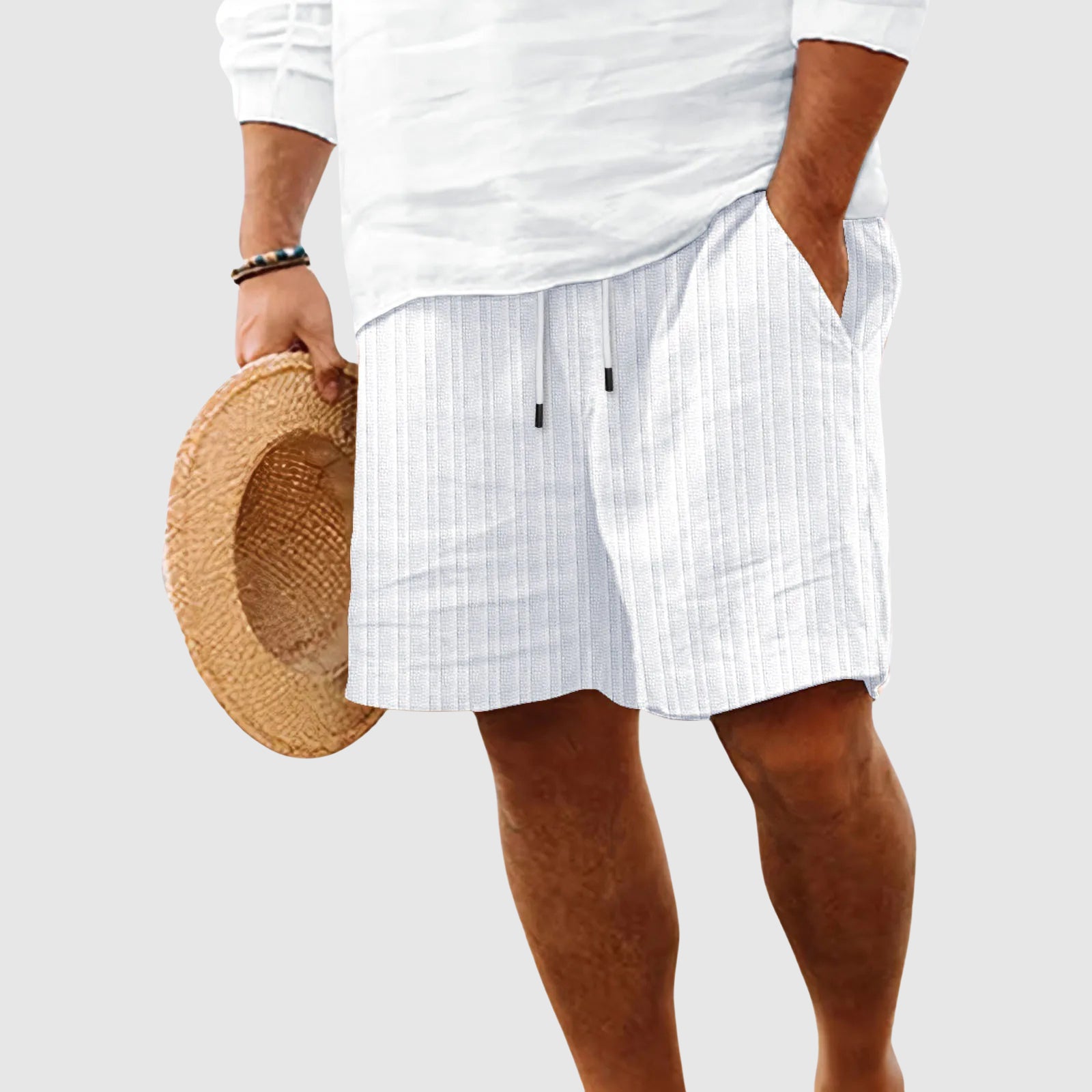 Theodore Willow Sunset Striped Shorts Ash & Harbor
