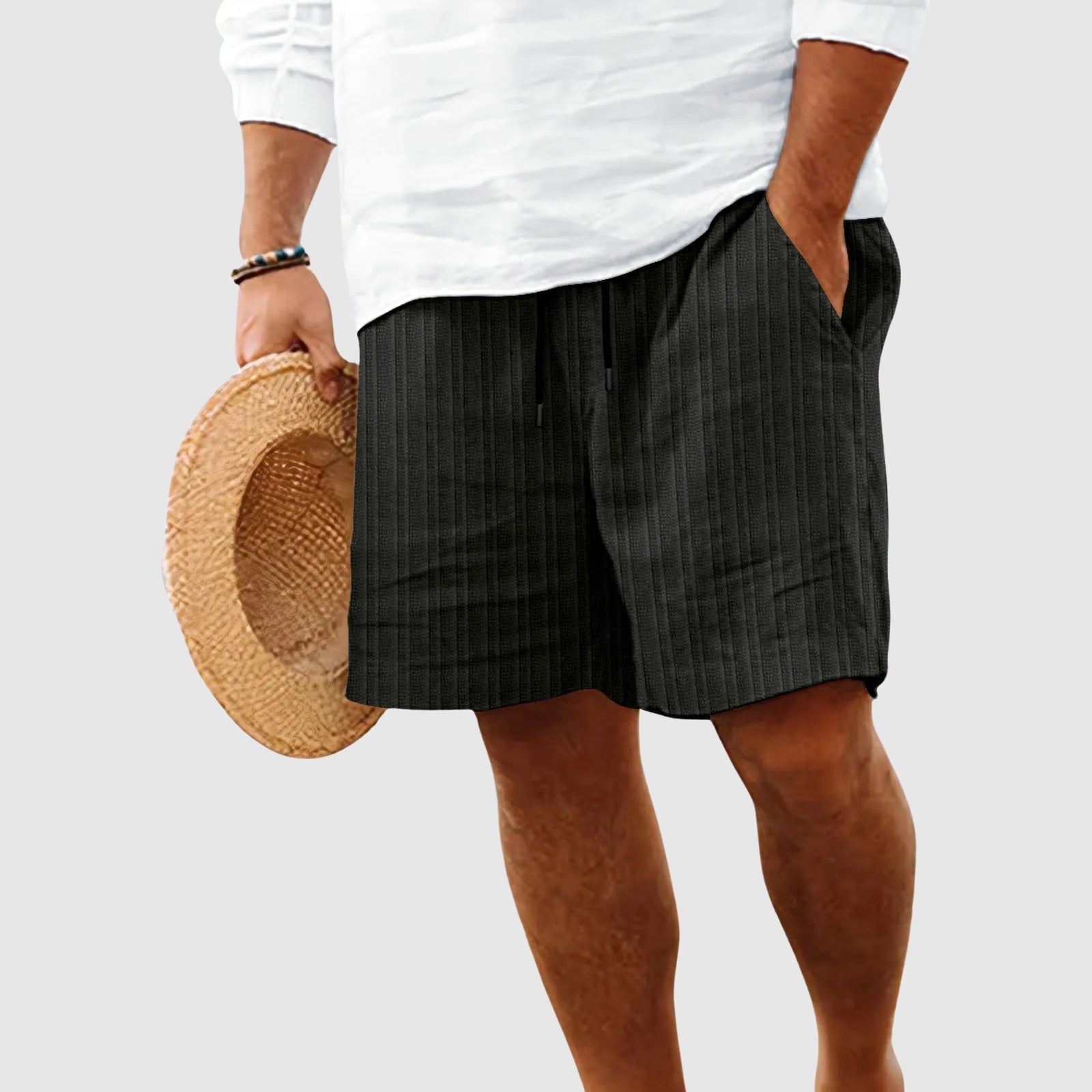 Theodore Willow Sunset Striped Shorts Ash & Harbor
