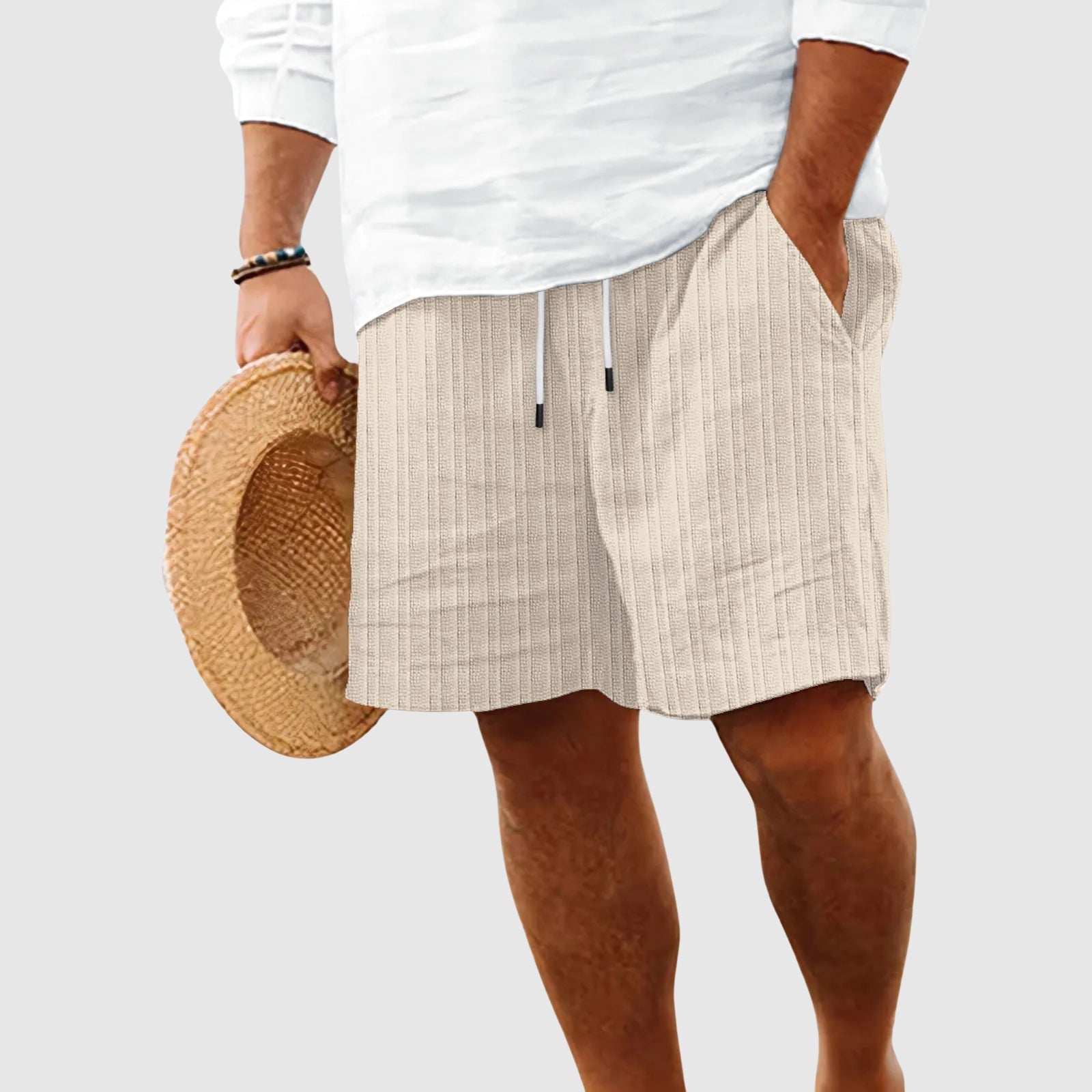 Theodore Willow Sunset Striped Shorts Ash & Harbor