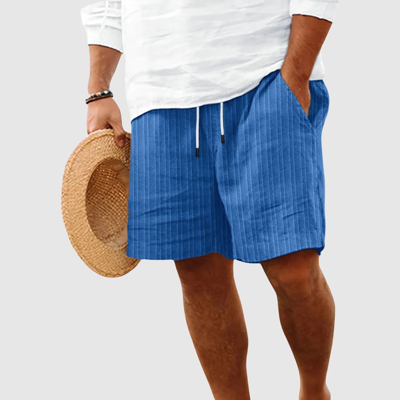 Theodore Willow Sunset Striped Shorts Ash & Harbor