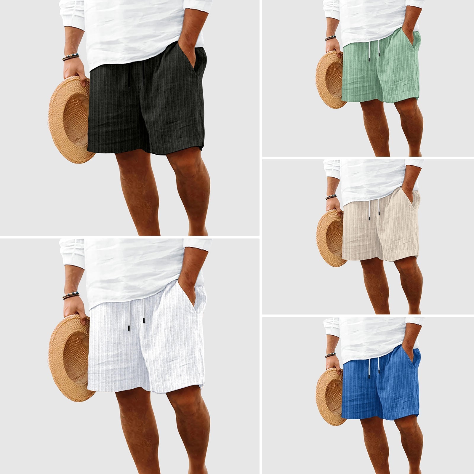 Theodore Willow Sunset Striped Shorts Ash & Harbor