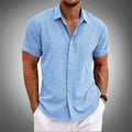 Theodore Willow Tropical Linen Shirt Ash & Harbor