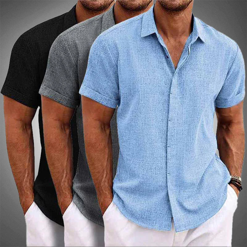 Theodore Willow Tropical Linen Shirt Ash & Harbor