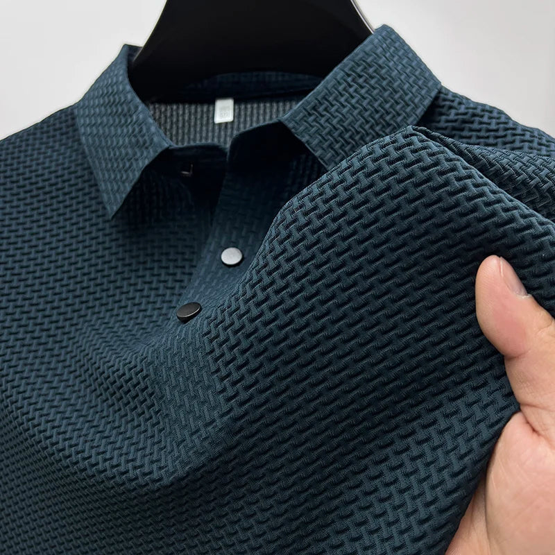 Theodore Willow Venice Polo Shirt Ash & Harbor