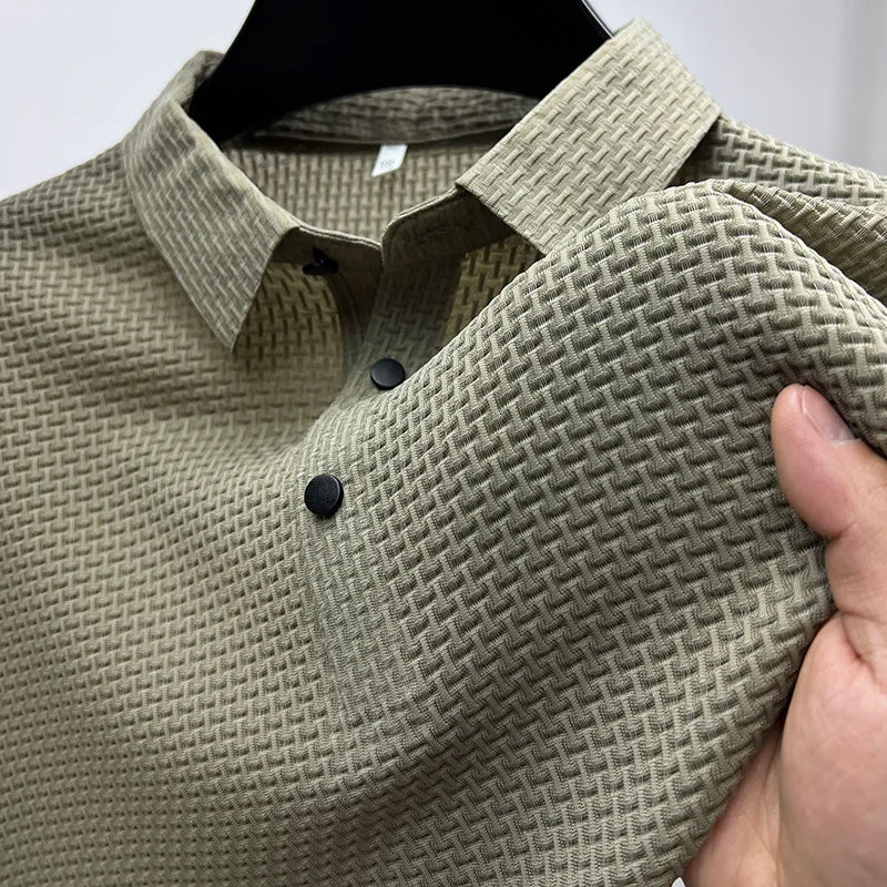 Theodore Willow Venice Polo Shirt Ash & Harbor