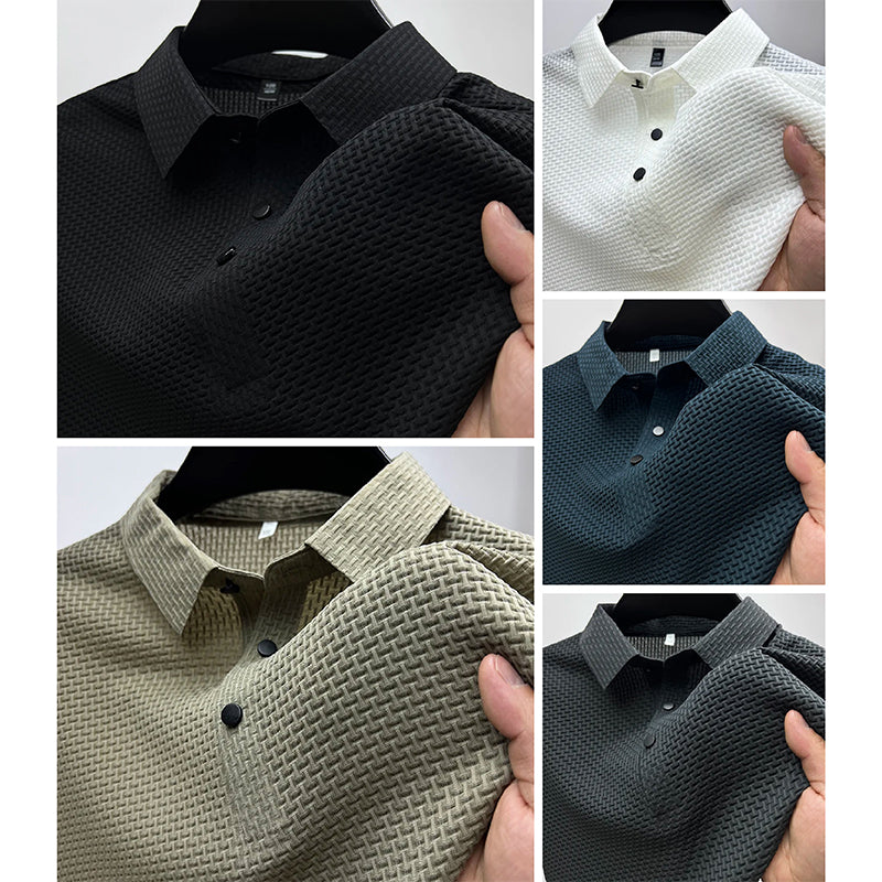 Theodore Willow Venice Polo Shirt Ash & Harbor