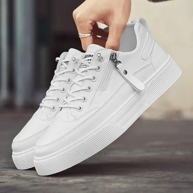 Weston Premium Leather Sneakers Ash & Harbor